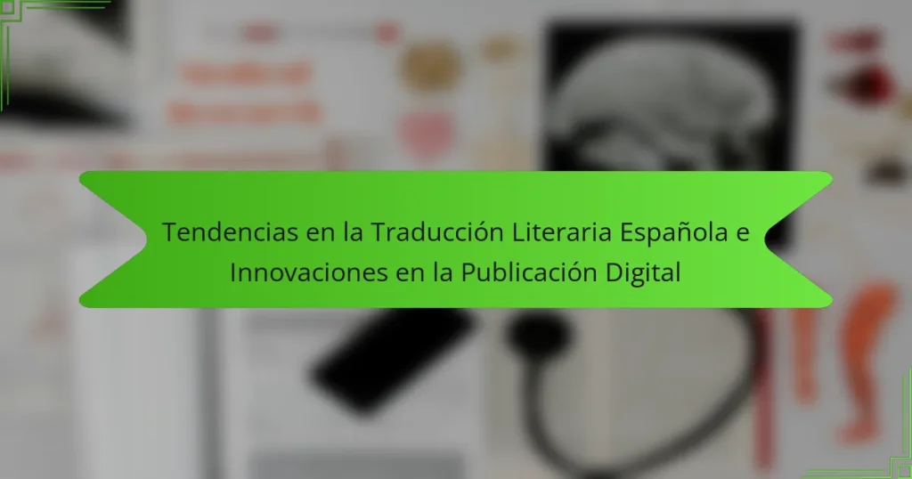 Tendencias en la Traducción Literaria Española e Innovaciones en la Publicación Digital